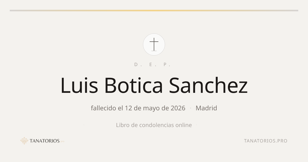 Memorial de Luis Botica Sanchez