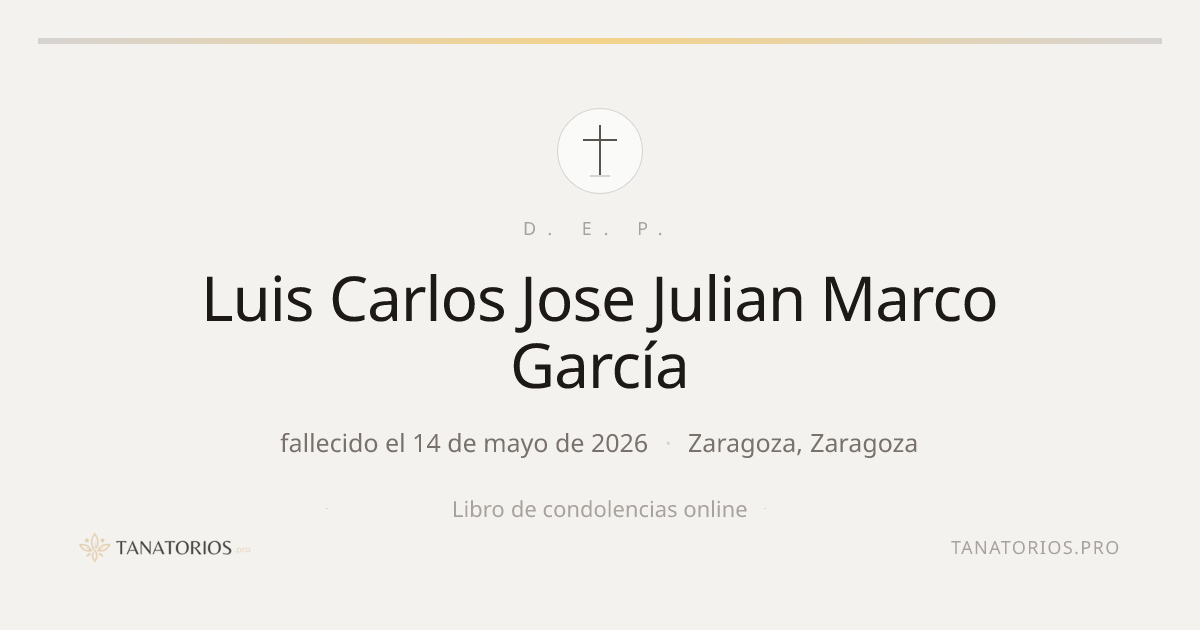Memorial de Luis Carlos Jose Julian Marco García