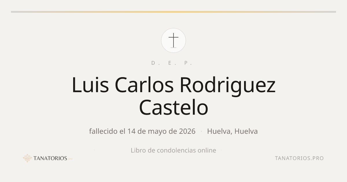 Memorial de Luis Carlos Rodriguez Castelo