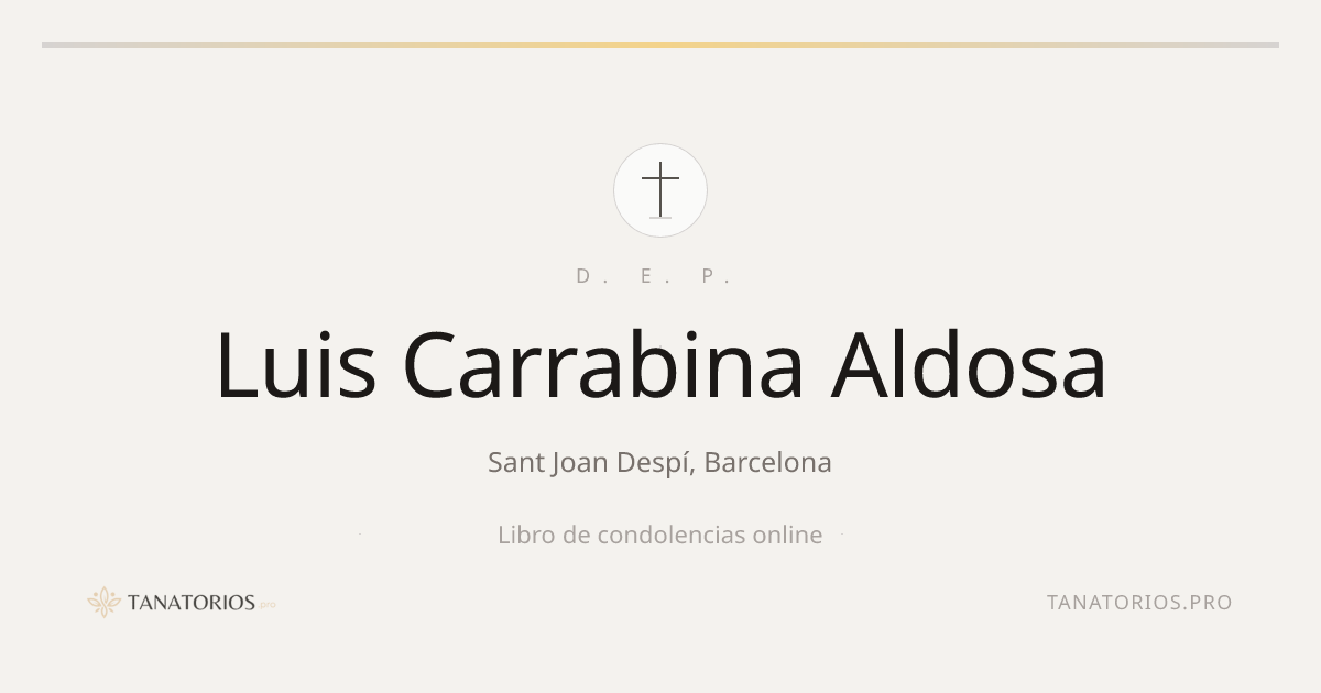 Memorial de Luis Carrabina Aldosa