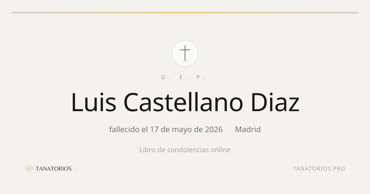 Memorial de Luis Castellano Diaz