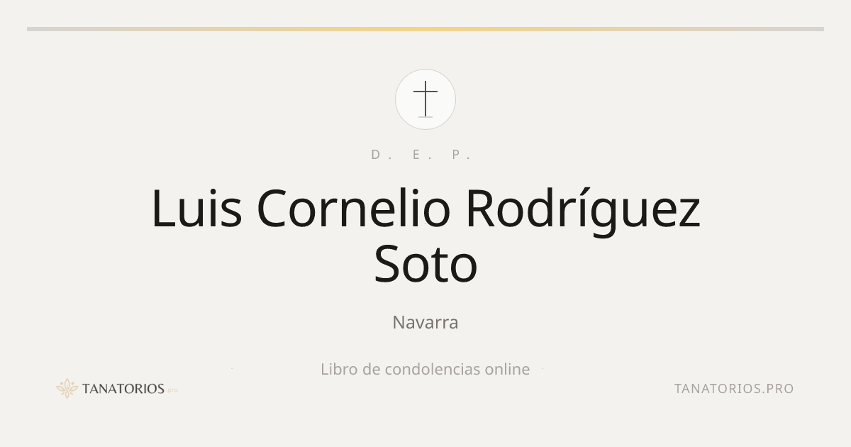 Memorial de Luis Cornelio Rodríguez Soto