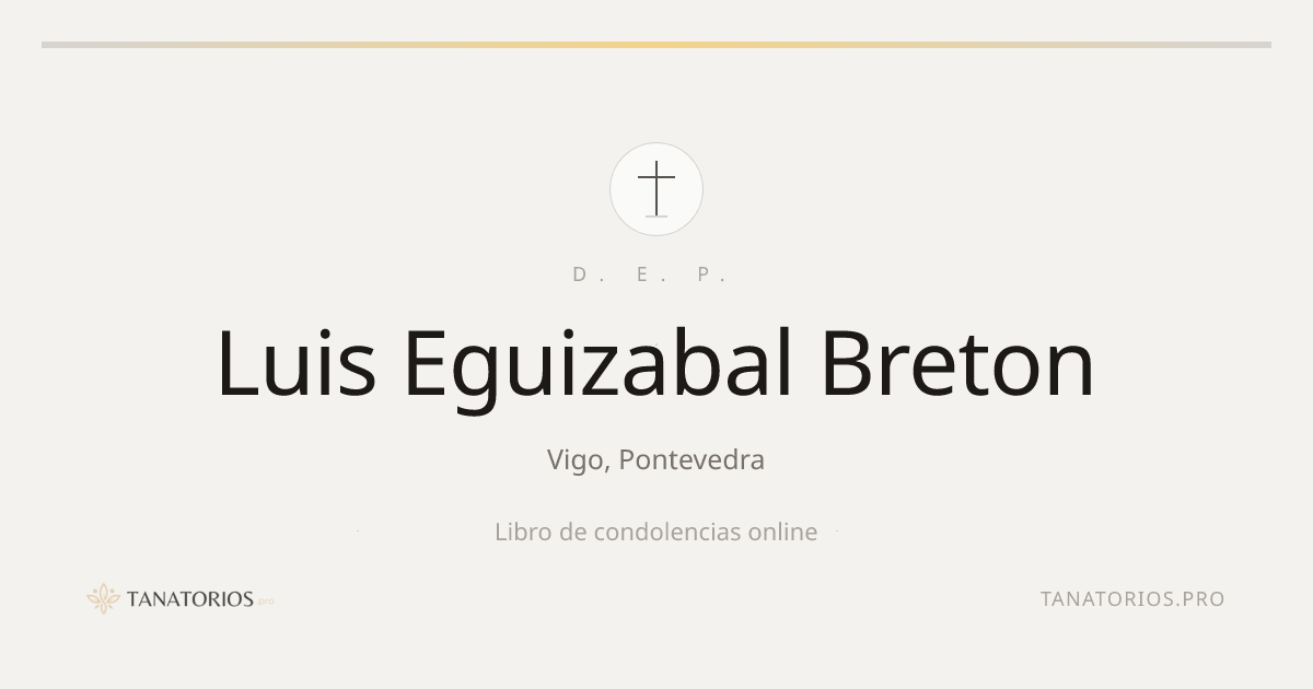 Memorial de Luis Eguizabal Breton