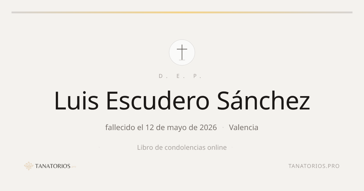 Memorial de Luis Escudero Sánchez