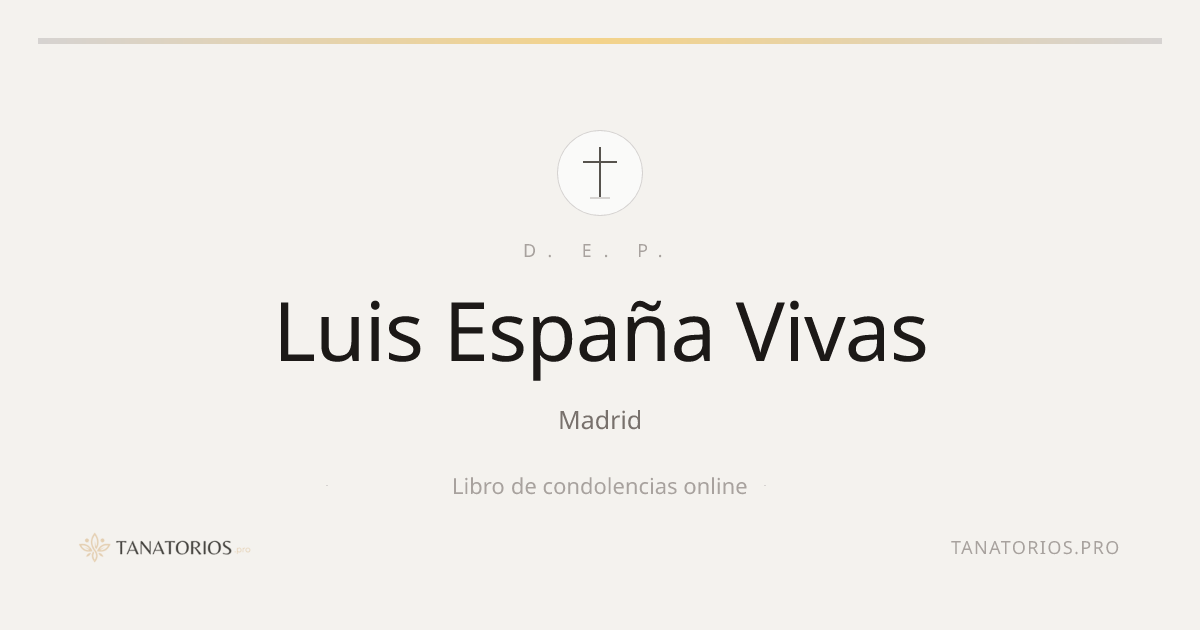 Memorial de Luis España Vivas