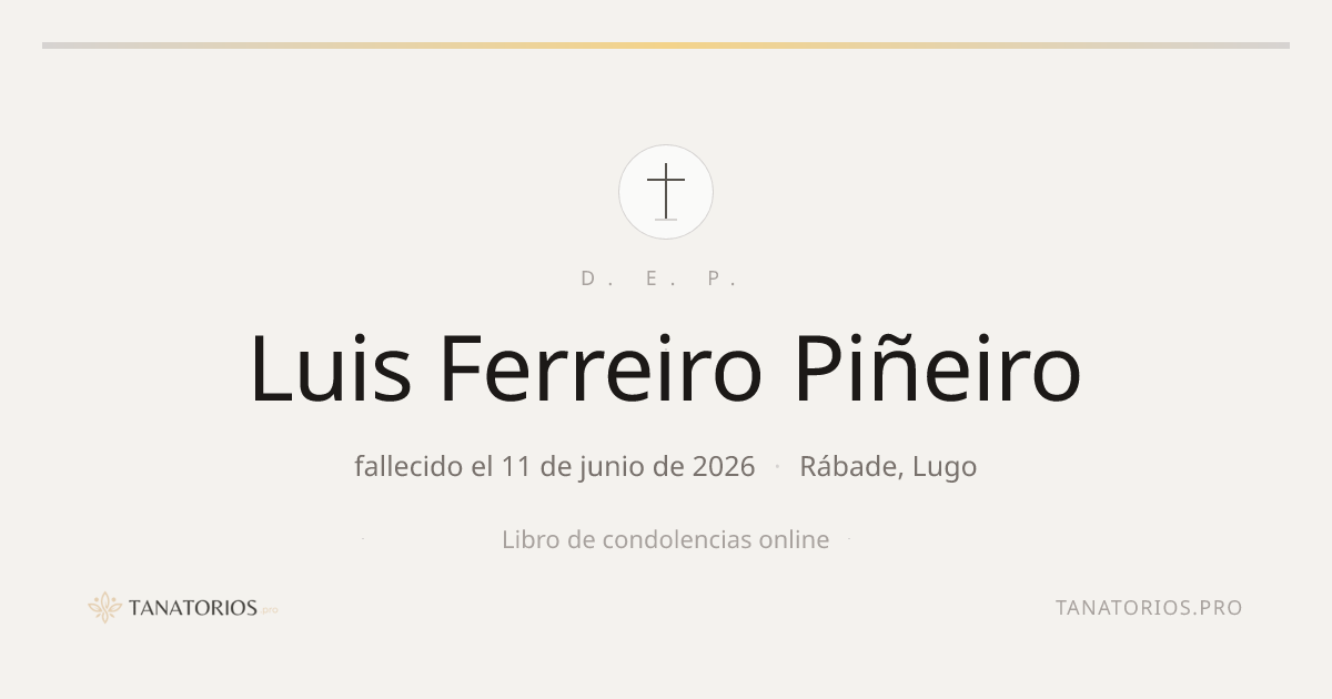 Memorial de Luis Ferreiro Piñeiro