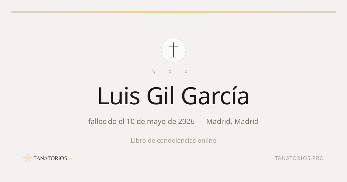 Memorial de Luis Gil García