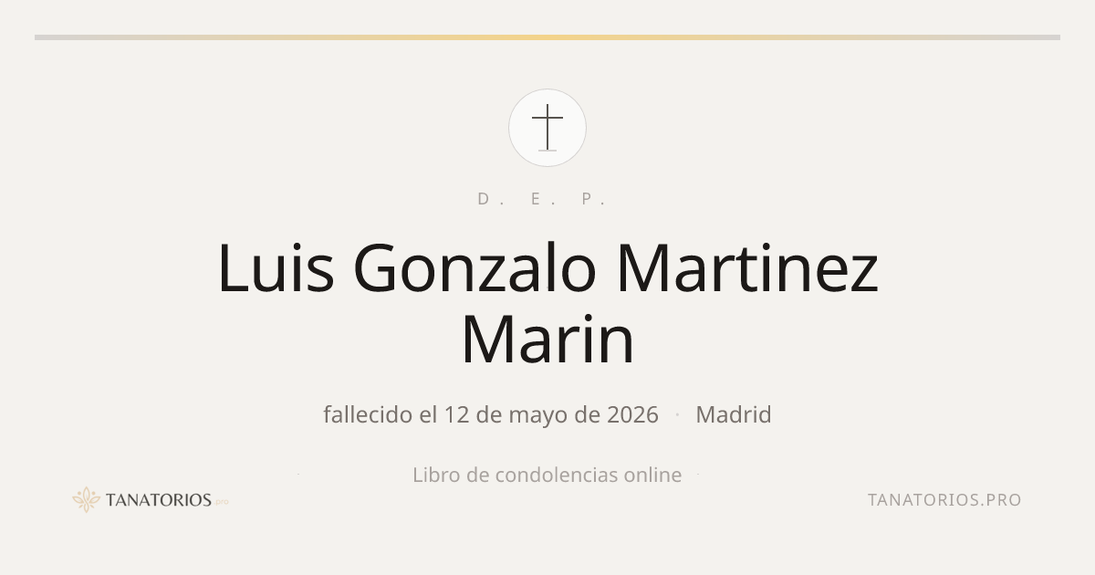 Memorial de Luis Gonzalo Martinez Marin