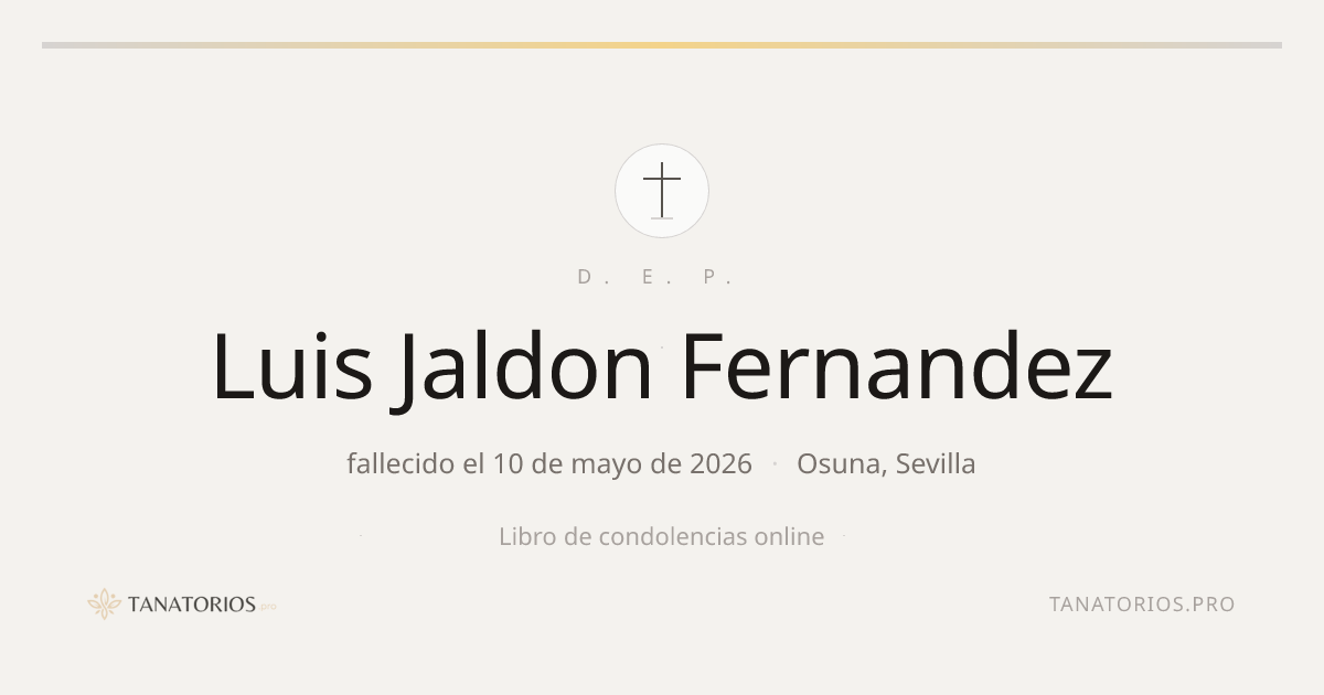 Memorial de Luis Jaldon Fernandez