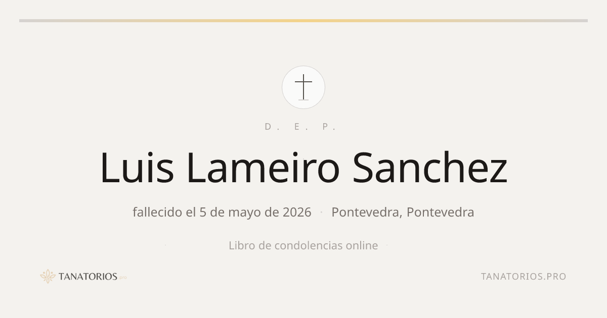 Memorial de Luis Lameiro Sanchez