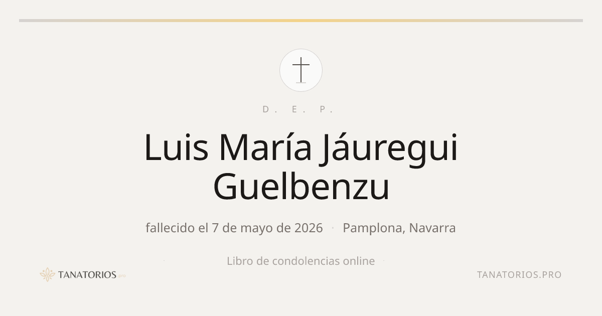 Memorial de Luis María Jáuregui Guelbenzu