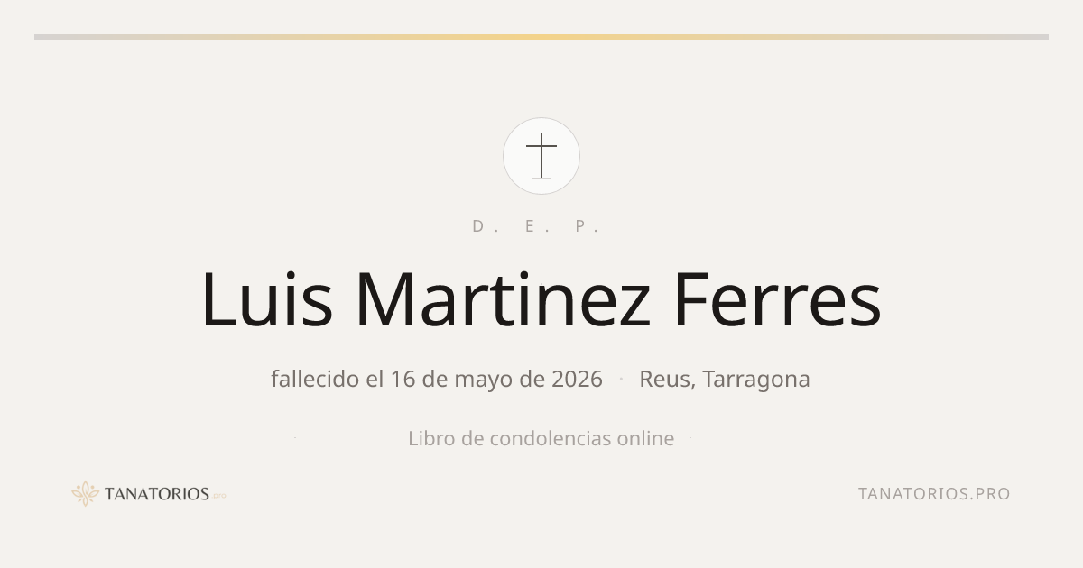 Memorial de Luis Martinez Ferres