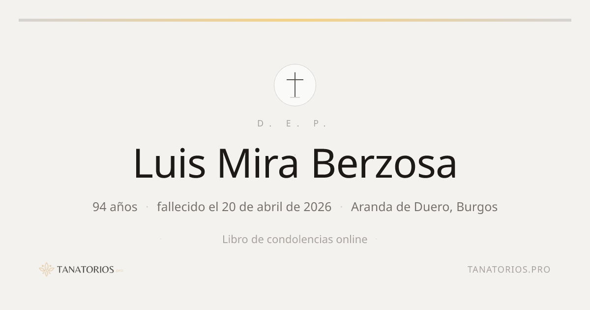 Memorial de Luis Mira Berzosa