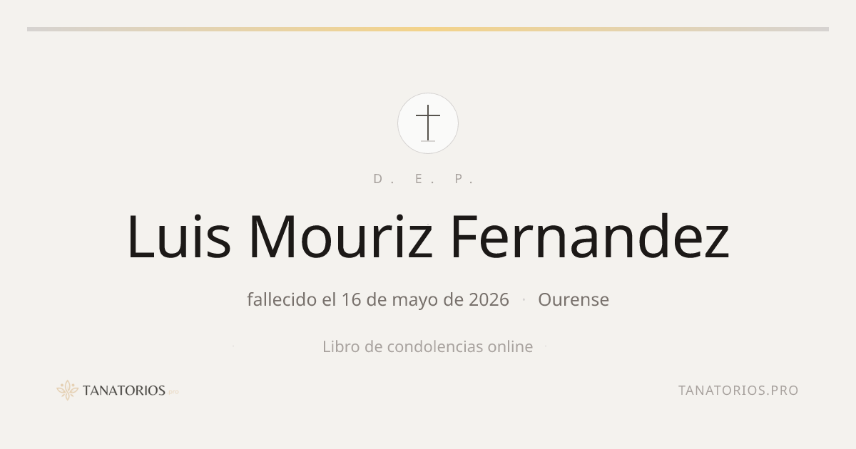 Memorial de Luis Mouriz Fernandez