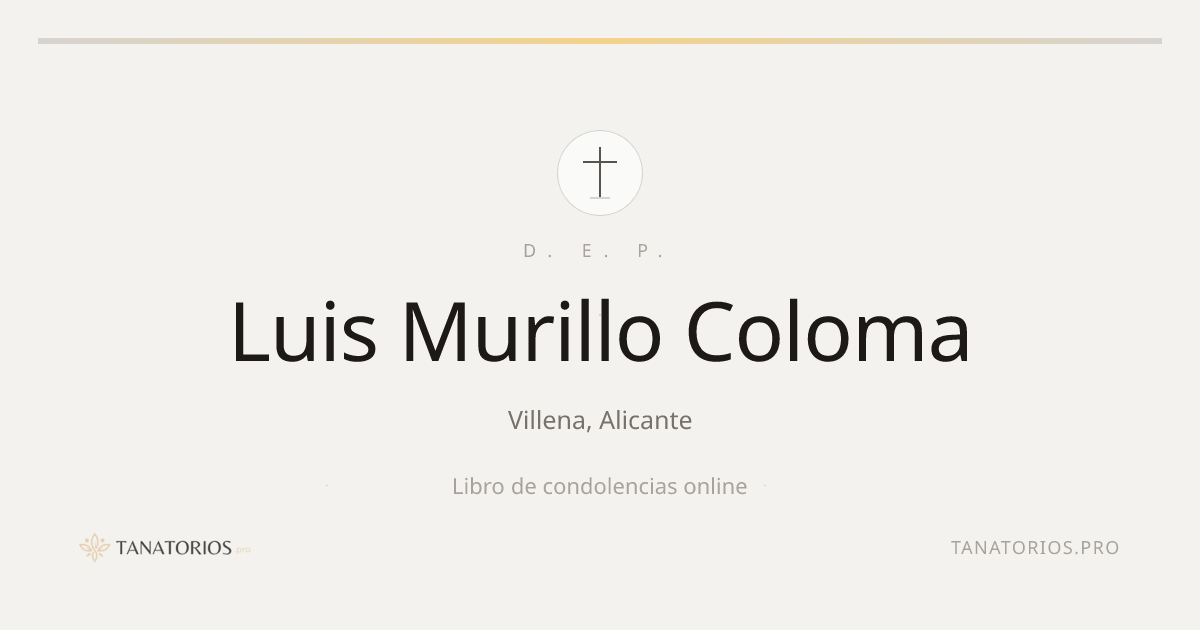 Memorial de Luis Murillo Coloma