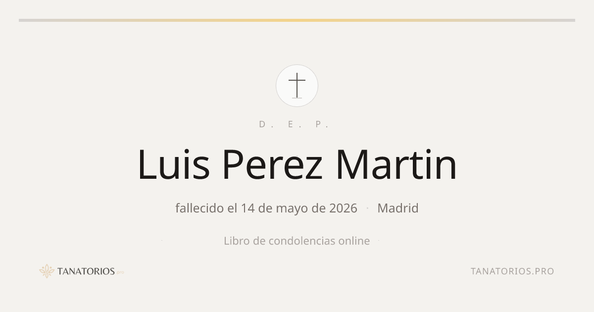 Memorial de Luis Perez Martin