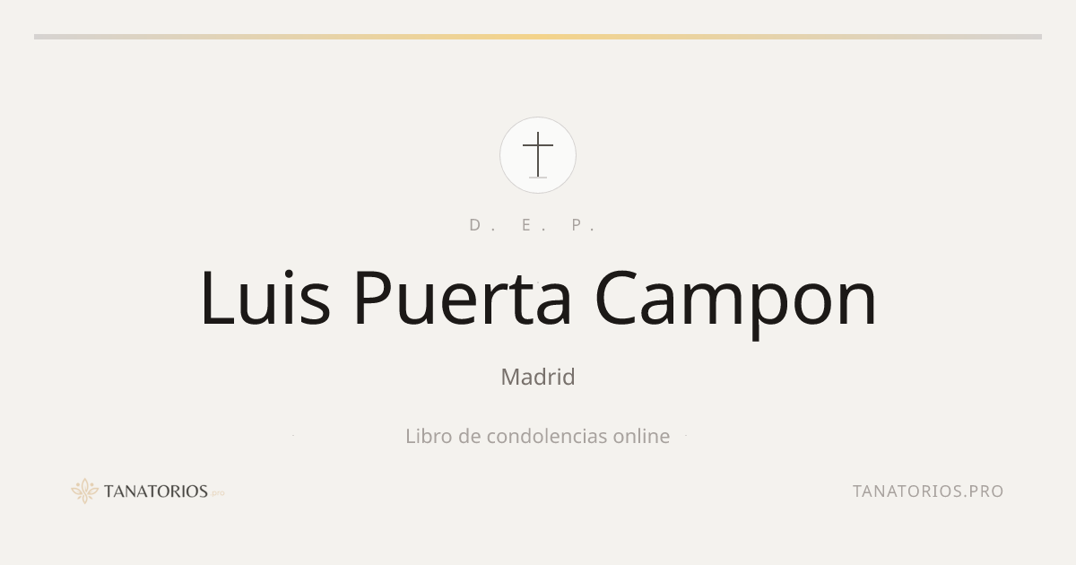 Memorial de Luis Puerta Campon
