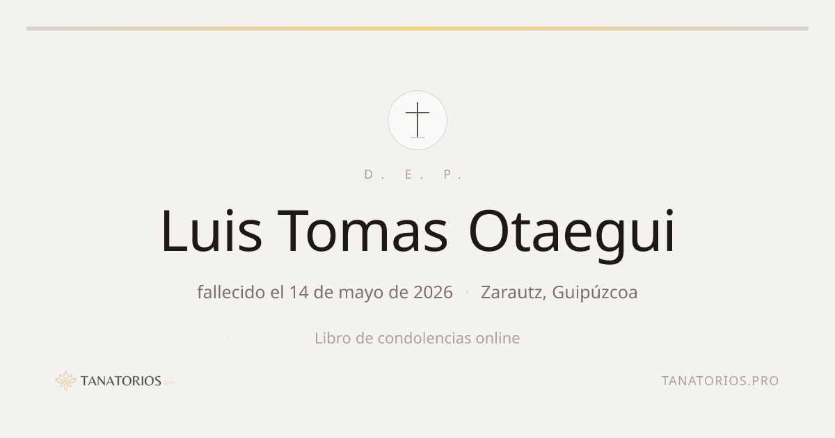 Memorial de Luis Tomas Otaegui