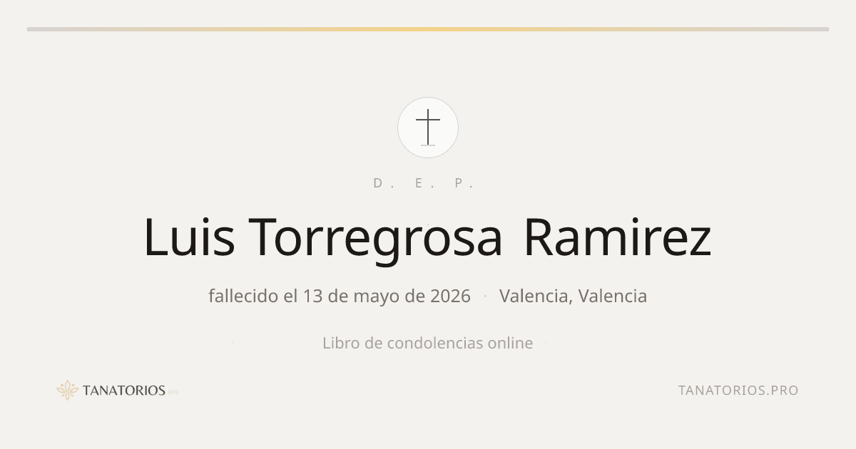 Memorial de Luis Torregrosa Ramirez