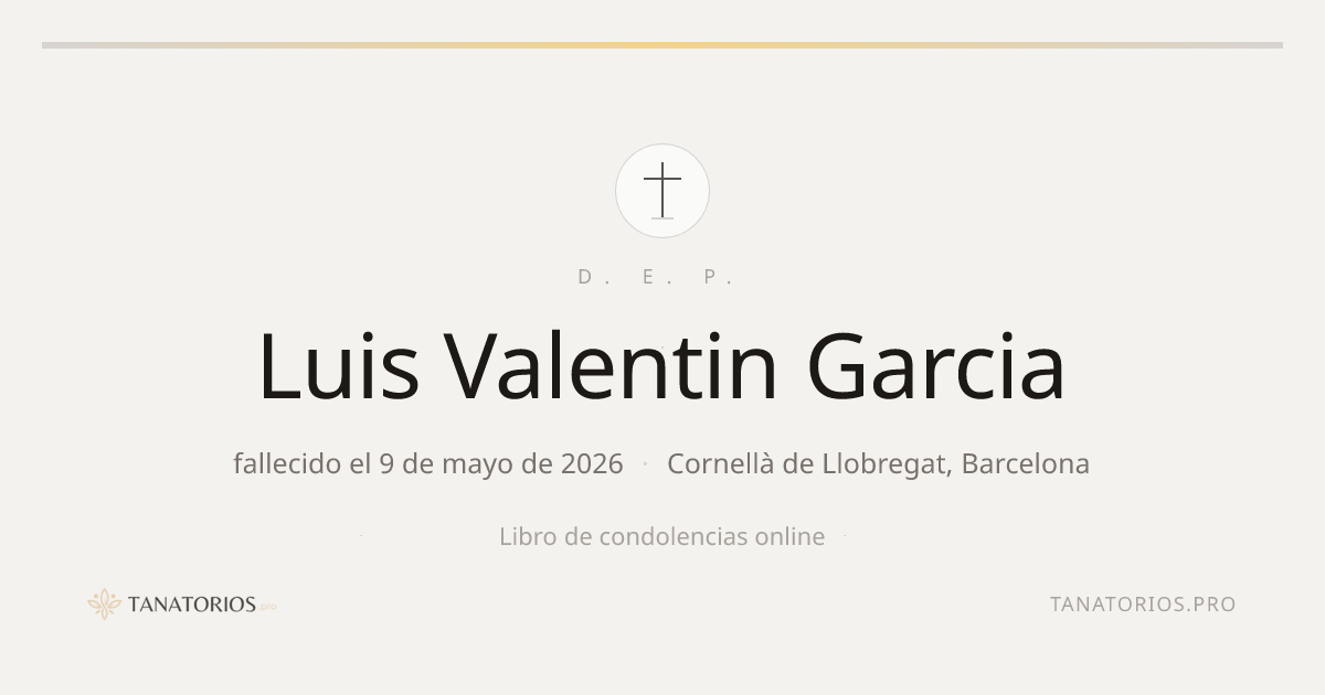 Memorial de Luis Valentin Garcia
