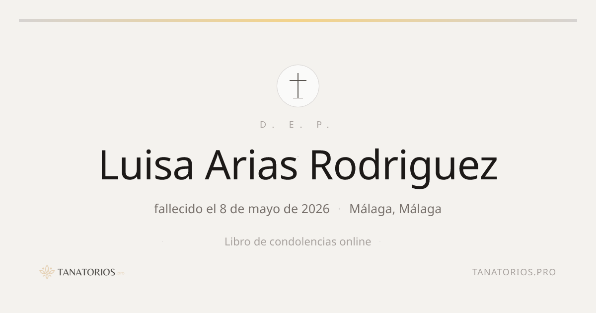 Memorial de Luisa Arias Rodriguez