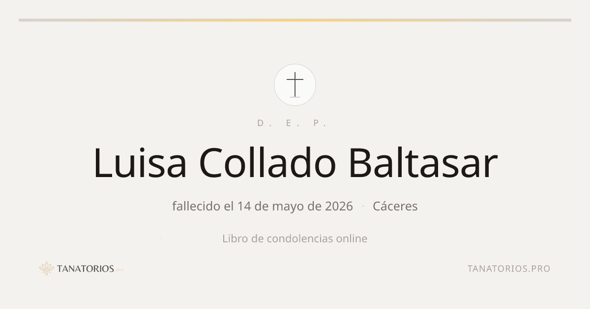 Memorial de Luisa Collado Baltasar
