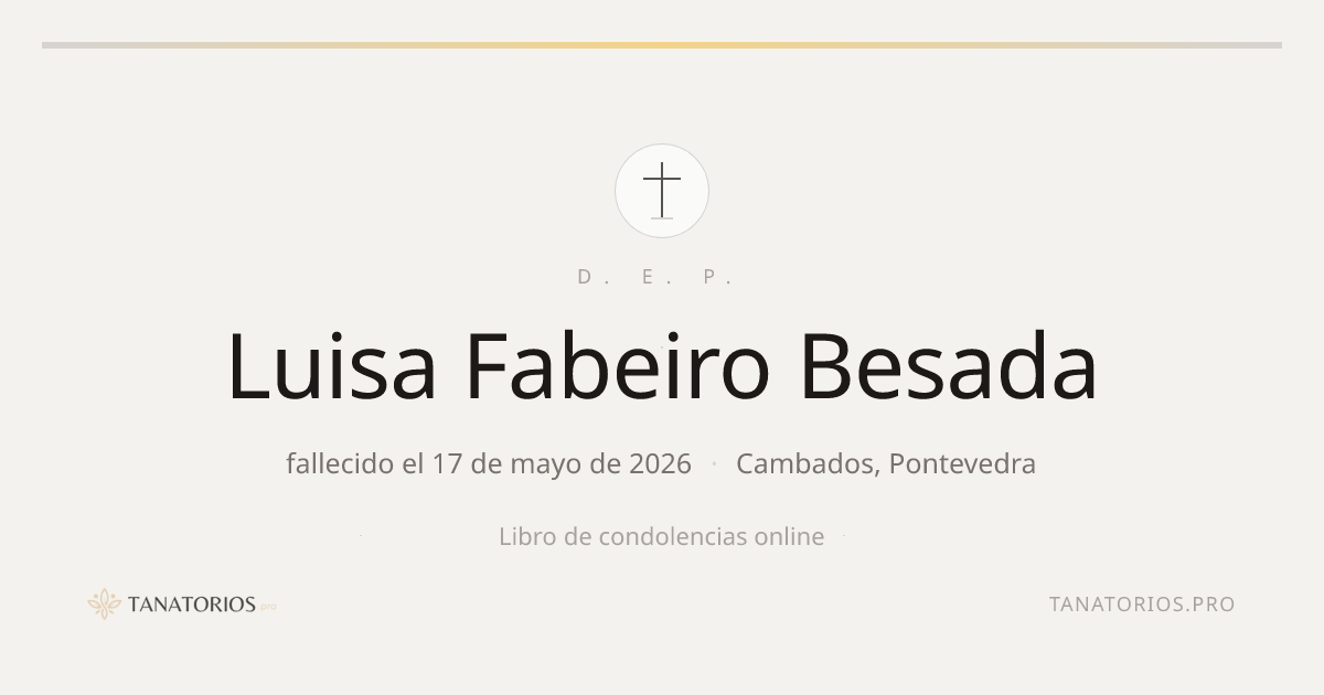 Memorial de Luisa Fabeiro Besada