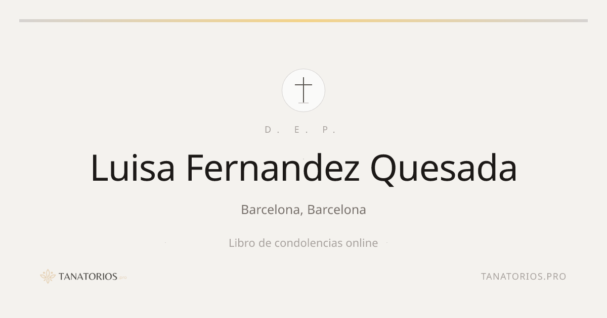 Memorial de Luisa Fernandez Quesada