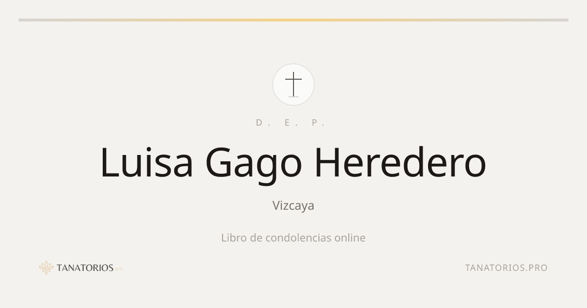 Memorial de Luisa Gago Heredero