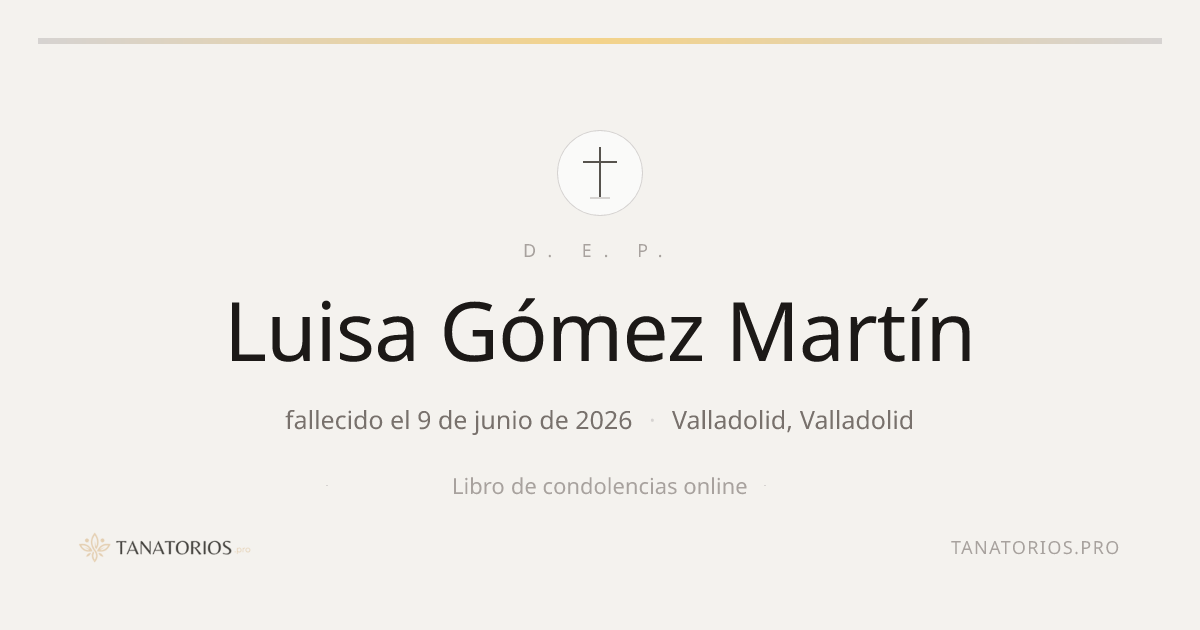 Memorial de Luisa Gómez Martín