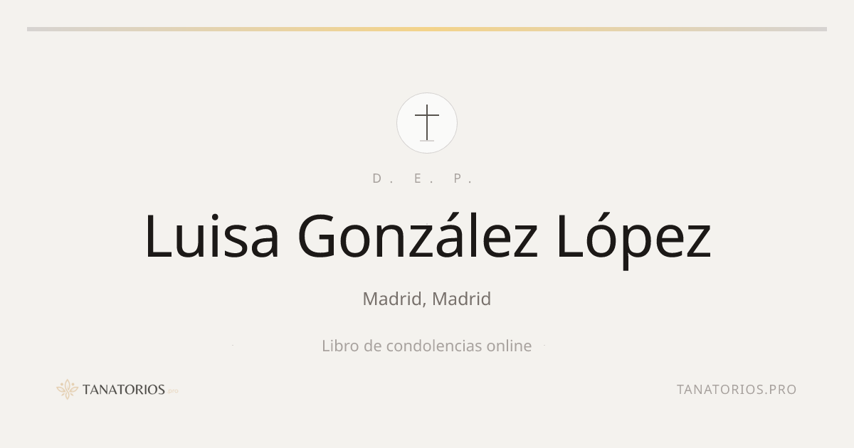Memorial de Luisa González López