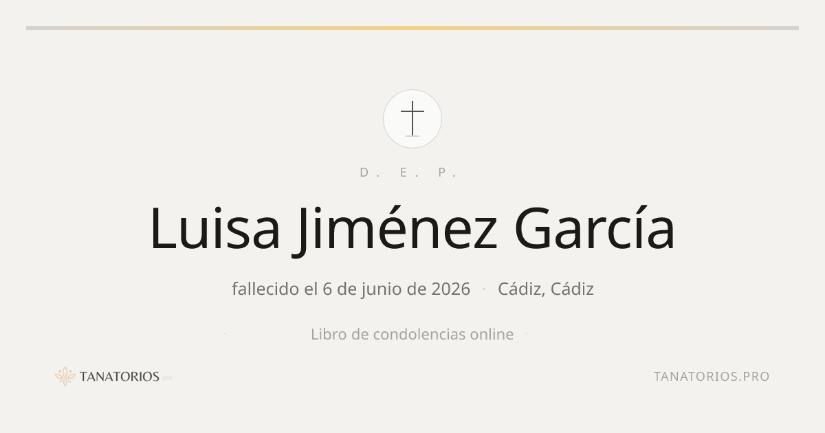Memorial de Luisa Jiménez García