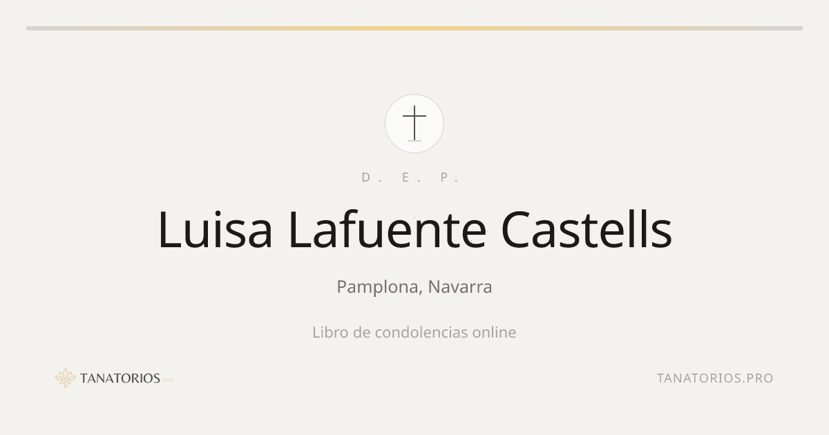 Memorial de Luisa Lafuente Castells