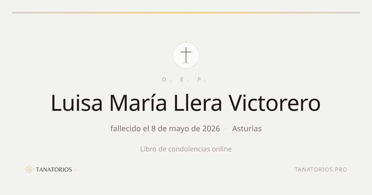 Memorial de Luisa María Llera Victorero