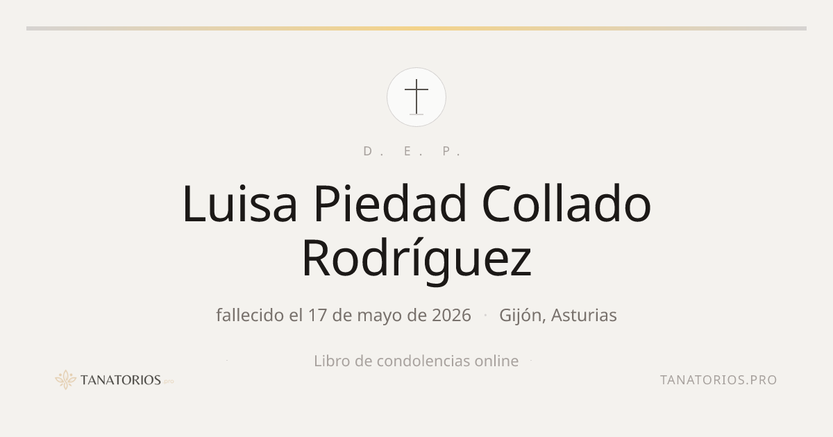 Memorial de Luisa Piedad Collado Rodríguez