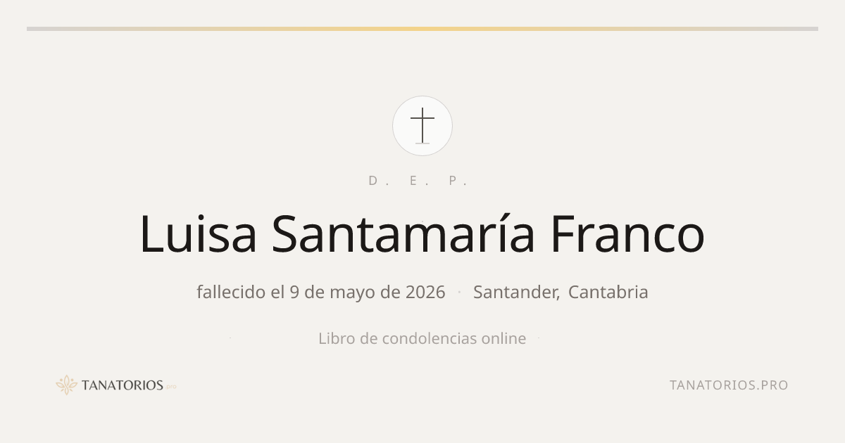 Memorial de Luisa Santamaría Franco