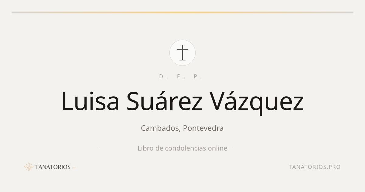 Memorial de Luisa Suárez Vázquez