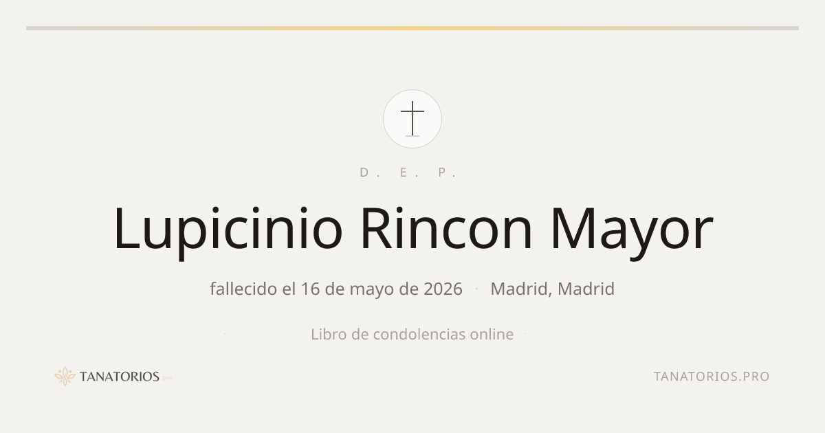 Memorial de Lupicinio Rincon Mayor