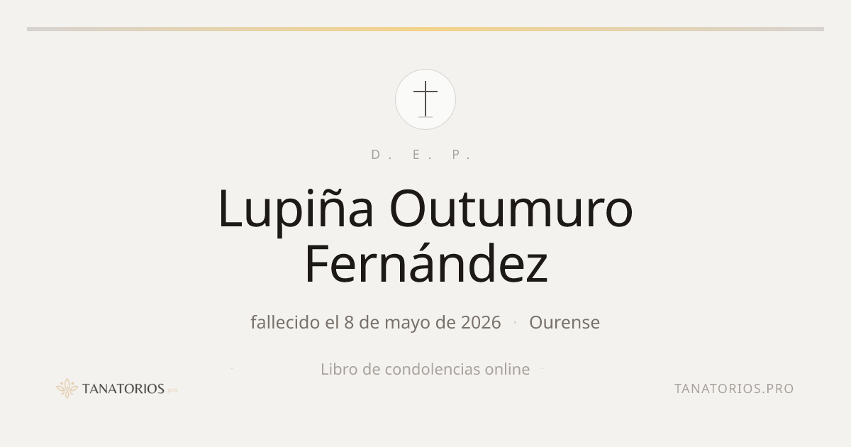 Memorial de Lupiña Outumuro Fernández