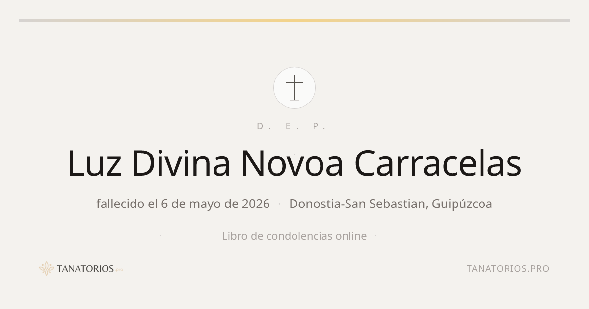 Memorial de Luz Divina Novoa Carracelas