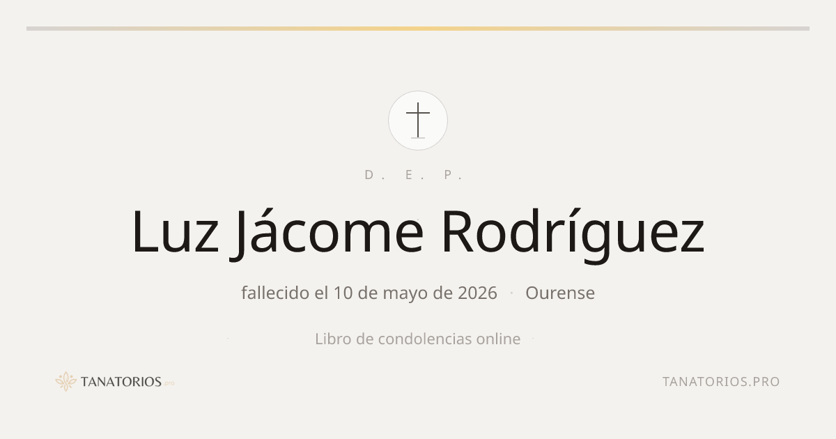 Memorial de Luz Jácome Rodríguez