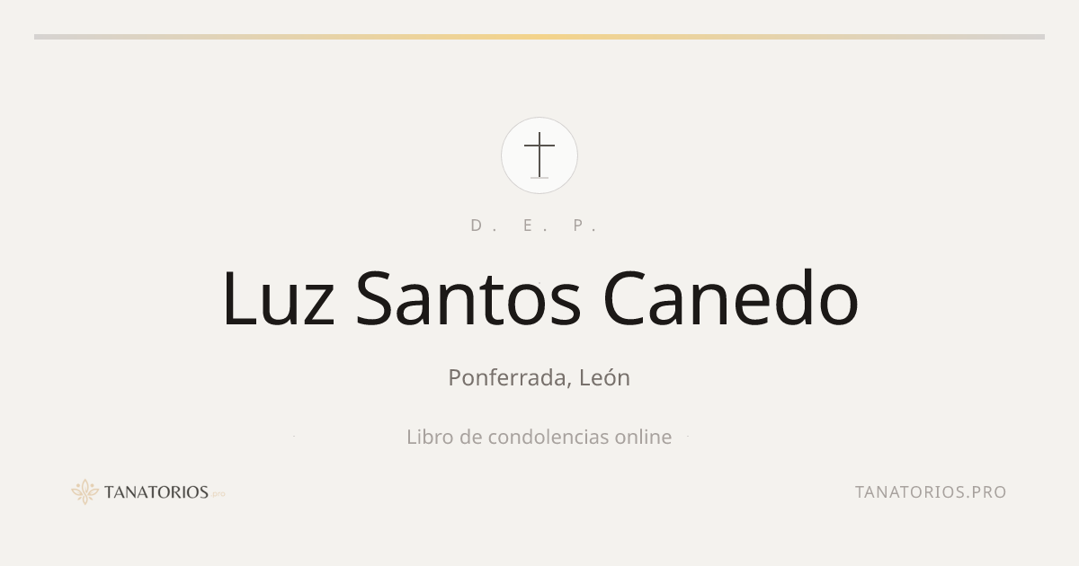 Memorial de Luz Santos Canedo