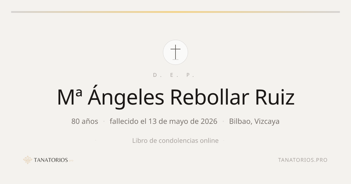 Memorial de Mª Ángeles Rebollar Ruiz