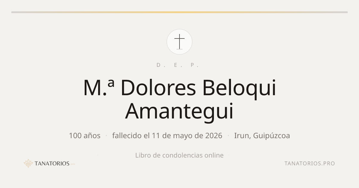 Memorial de M.ª Dolores Beloqui Amantegui