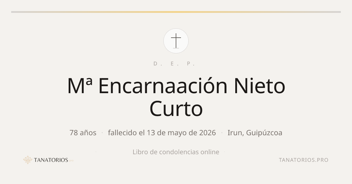 Memorial de Mª Encarnaación Nieto Curto