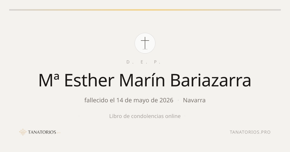 Memorial de Mª Esther Marín Bariazarra