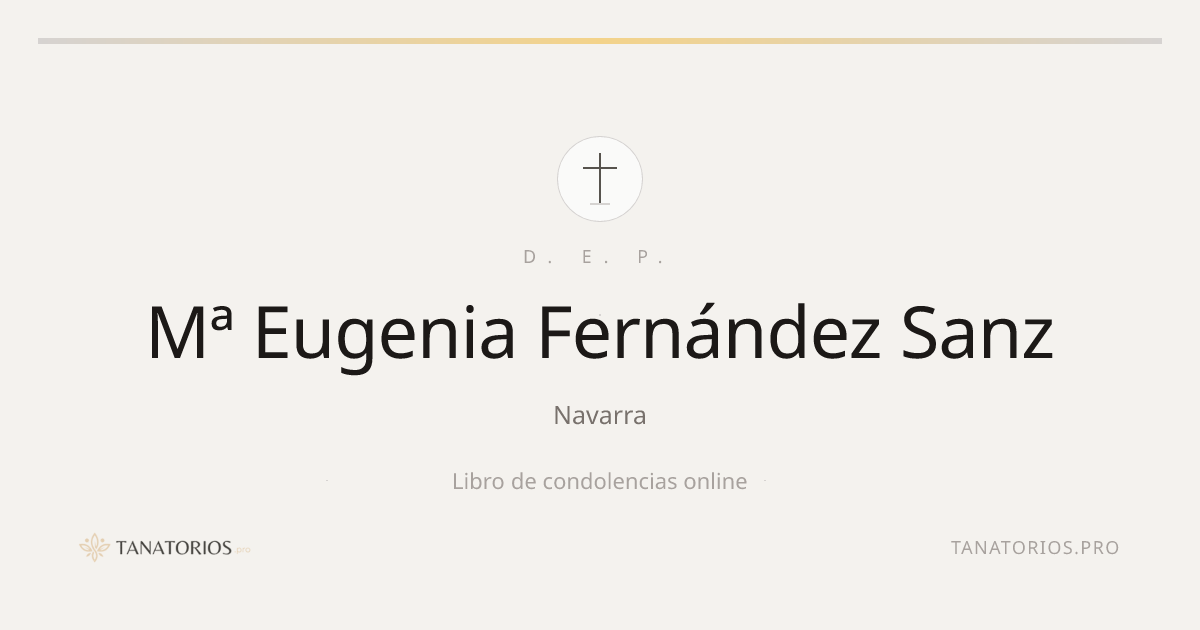 Memorial de Mª Eugenia Fernández Sanz