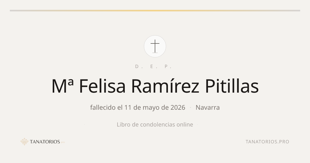 Memorial de Mª Felisa Ramírez Pitillas
