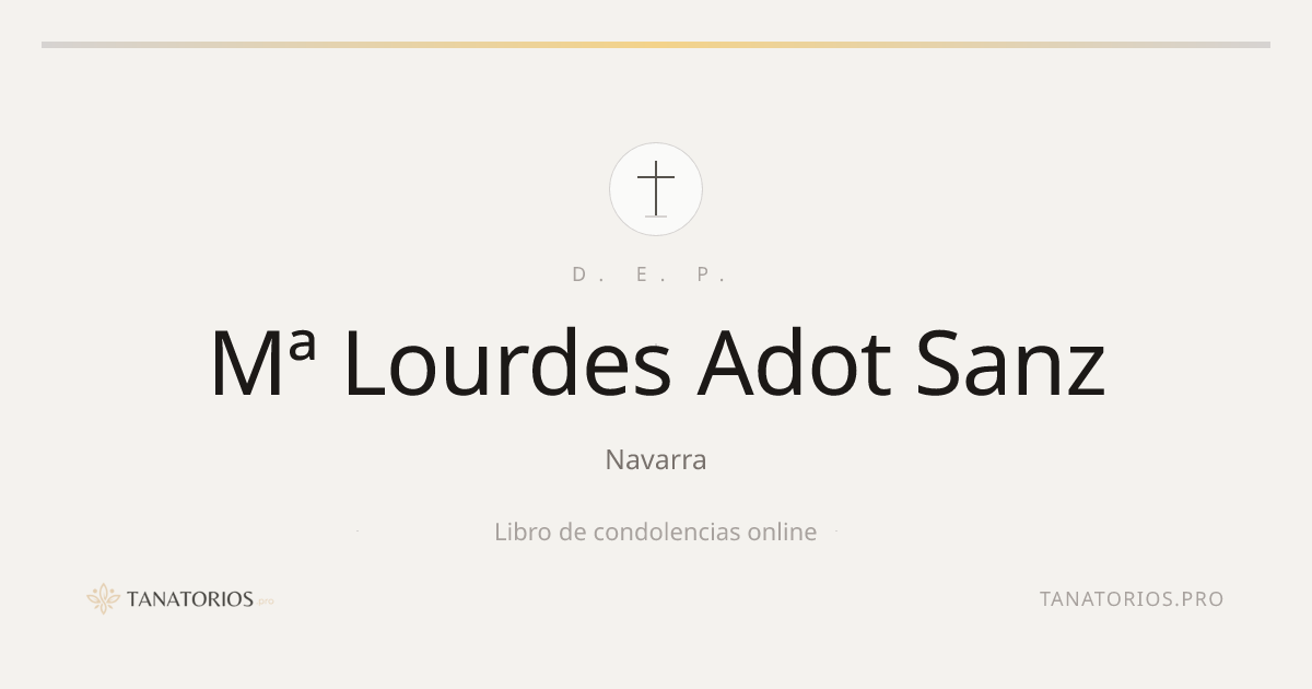Memorial de Mª Lourdes Adot Sanz