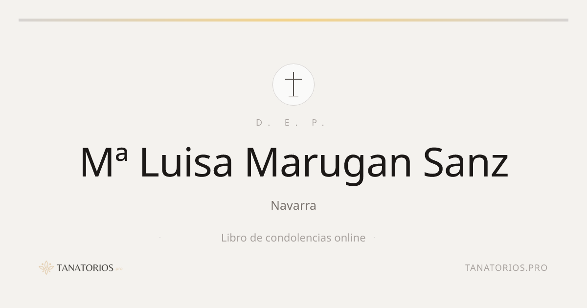 Memorial de Mª Luisa Marugan Sanz
